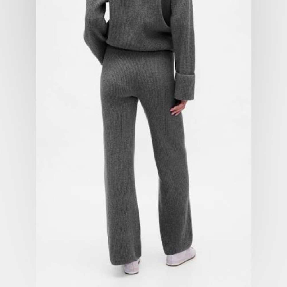 GAP XL Wide-Leg Sweater Pants - Gray